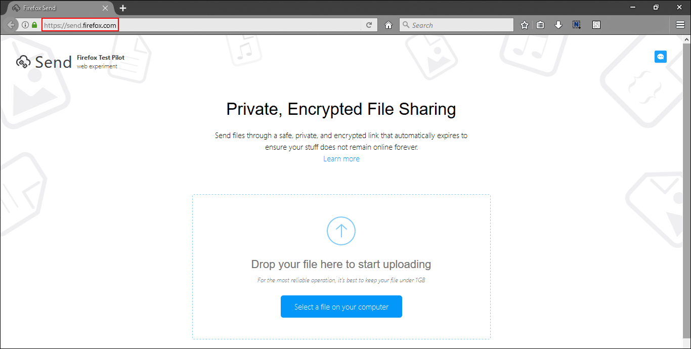 How to Use Mozilla Firefox’s New File-Sharing Service. (Chrome, Firefox